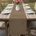 thumbnail image 5 of Vintage Brown Table Runner, Farmhouse Retro Dark Solid Color Linen Texture Washable Cotton Linen Table Runners 60 Inches Long, Dresser Scarf Runner for Coffee/TV Stands/Kitchen/Cabinets 13''x60'', 5 of 8