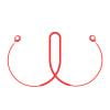 thumbnail image 1 of Peggybuy Anti Lost Silicone Earphone Strap for SONY WF-C500 Neck Cable String (Red), 1 of 7