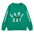 thumbnail image 3 of KAUOD Girls Letter Print Sweatshirt Football Graphic Crewneck Pullover Long Sleeve Sweaters Kids Casual Fashion Top School Hoodies, 3 of 6