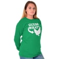 thumbnail image 4 of Guess What Chicken Funny Sarcastic Long Sleeve TShirt Men Women Brisco Brands X, 4 of 6