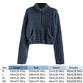 thumbnail image 5 of Chaqueta de lana de invierno para mujer Abrigo grueso Ropa de calle elegante y cálida (Azul marino XL) Tmvgtek Para estrenar, 5 of 5