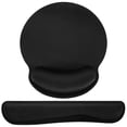 thumbnail image 1 of Alfombrilla de ratón de gel con reposamanos, ergonómica, para teclado, reposamuñecas, de gel, para ordenador y portátil, color negro, 1 of 6
