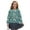 Snowman Christmas Tree Teal, variant on COEQINE Girls Long Sleeve Cardigan with Print, Lightweight Polyester Crewneck Button Front Jacket, Soft Machine Washable Top for School and Casual Wear, Ages 5-6, Dachshund Paw White