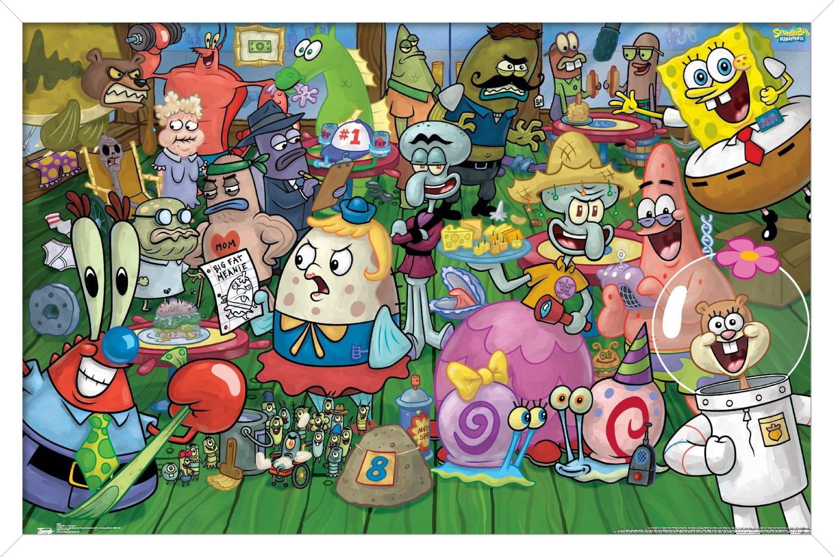 Nickelodeon Spongebob Character Wall Poster, 14.725" x 22.375