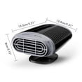thumbnail image 2 of Scienceny Calentador de camión de coche eléctrico de 12/24V ventilador de descongelación de parabrisas de viento frío y cálido calentador de vehículo Kits de molduras para tableros de Numero 3 Scienceny VI011883-03, 2 of 6