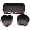thumbnail image 2 of 3pcs Springform Pan Set Antiadherente Cake Pan Utensilios Para Hornear Cheesecake Pan Morado Sunnimix Molde de pastel extraíble, 2 of 8