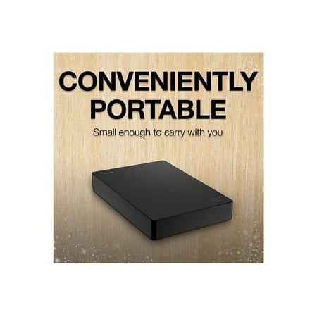 Seagate - 4TB External USB 3.0 Portable Hard Drive with Rescue Data Recovery Services - Black