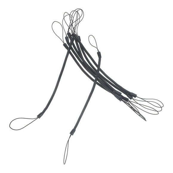 MERRYHAPY 12Ud Portapersonal Lanyard Para Stylus Con Resorte Elástico Negro Anti Pérdida