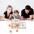 thumbnail image 1 of stanreset Matching Letter Game Wooden English Alphabet Card Game Machine Letter Spelling Game Early Educational Toys, 1 of 5