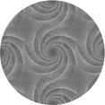 thumbnail image 1 of Ahgly Company Indoor Square Patterned Ash Gray Area Rugs, 3' Square, 1 of 6