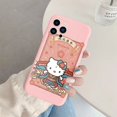 thumbnail image 1 of Phone Case for For Apple iphone 13 Pro Max 13Mini Girls Anti-drop Cartoon Cinnamoroll Kuromi Hello Kitty Silicone Printed Cover ZR, 1 of 7