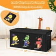 thumbnail image 6 of Extra Large Toy Box, Collapsible Sturdy Kids Toy Chest Storage Box with 2 Side bags and Removable Lids, 40"X14"X16",Stuffed Animal Storage Bins for Nursery Room, Playroom,Closet,Home Organization, 6 of 11