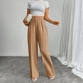 thumbnail image 5 of High Waisted Work Pants for Women Business Casual Outfits Office Dressy Pants Trousers with Pockets Wide-Leg Pants, 5 of 5