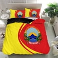 thumbnail image 1 of Macedonia del Norte Escudo de Armas Juego de cama Círculo RLT7, 1 of 5