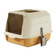 thumbnail image 2 of Caja de arena para gatos jinwen inodoro con tapa puerta doble completamente cerrada Naranja, 2 of 8