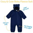 thumbnail image 4 of Jan & Jul Baby Boy Warm Fleece Bunting Suit (Soft Brown, 12-18 Months), 4 of 7