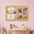 thumbnail image 4 of Rectangle Pin Board for Wall – 60x40cm Fabric Bulletin Board for Photos, Notes, and Decor – Soft Pin Surface for Home Office, Dormitory, or Living Room Wall Display, 4 of 5