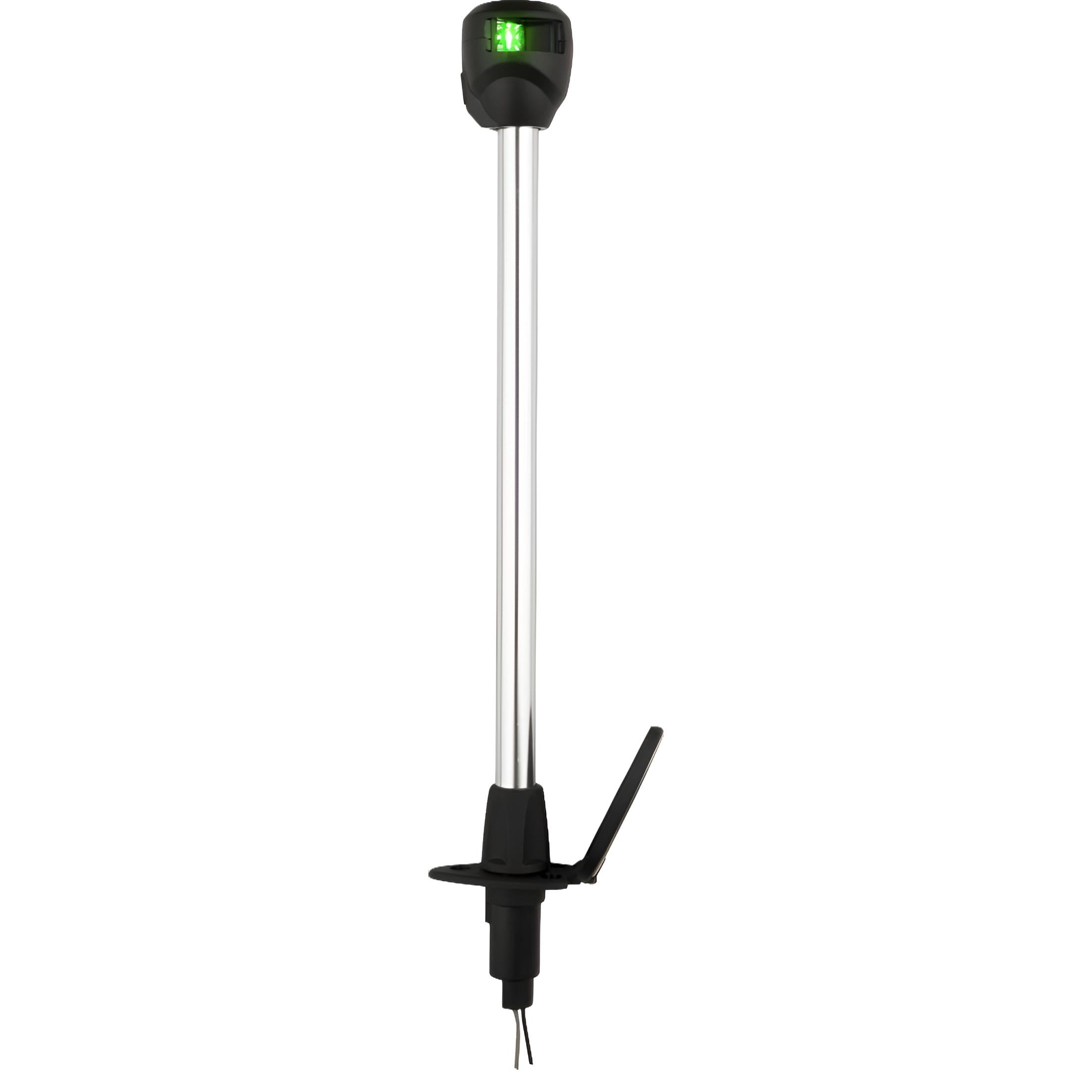 Attwood Marine LightArmor Bi-Color Straight with Task Light 3-Pin LED Navigation Pole Light