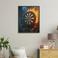 thumbnail image 4 of Paint By Numbers Kit for Adults Beginner - Dartboard Flames Impact Rocks Arrows DIY Canvas Painting Kits for Adults, Frameless Paint By Number for Adults for Home Wall Decor 16x20 Inch, 4 of 7