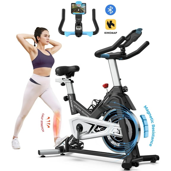 Pooboo Indoor Cycling Bike Magnetic Stationary Exercise Bikes Home Cardio Workout Bicycle Machine Flywheel Weight 40lbs