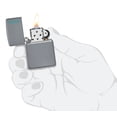 thumbnail image 5 of Zippo Flat Grey Zippo Logo Pocket Lighter, 5 of 6