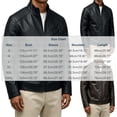 thumbnail image 2 of Xdegoge Mens Faux Leather Racer Jacket Stand Collar Motorcycle Biker Coat Quilted Paneled Zip Up Pu Outerwear Slim Fit Fall Winter Casual Vintage Windbreaker, 2 of 7