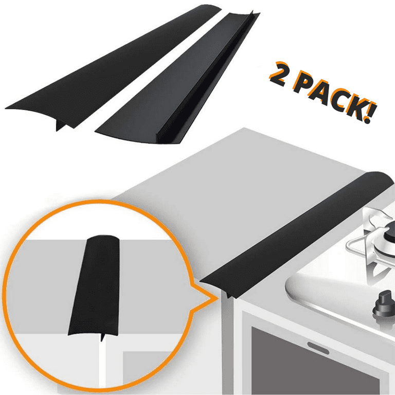 Silicone Stove Gap Covers (2 Pack), Kitchen Heat Resistant Oven