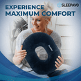 thumbnail image 3 of Sleepavo Seat Donut Pillow for Tailbone Pain Relief Cushion - Hemorrhoid pillow - Butt Cushions Pillow for Pressure Relief, Chair, Coccyx, Sciatica, Postpartum Pregnancy Sitting Pillow Donut Cushion, 3 of 7