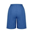 thumbnail image 4 of zbxnLI Women's Athletic Shorts Running Yoga Ladies High Waisted Wide Leg Casual Shorts with Pockets, 4 of 6