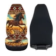 thumbnail image 5 of XYZCANDO Horse Front Car Seat Cover Nonslip Sunflowers Auto Interior Accessories 2 Pcs Set Stretch Polyester Fabric Cover All-Season Protection Suitable for Most Cars,SUV,Sedan, 5 of 7