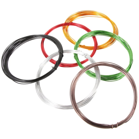 BESTYASH 6-Pack Aluminum Bonsai Wire Rolls for Tree Branch Training, Plant Climbing, and Garden Shaping Support