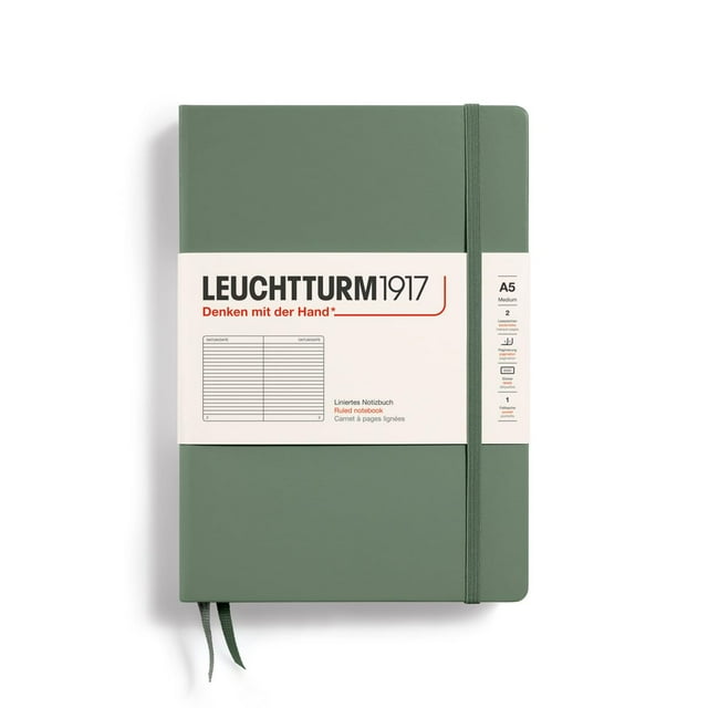 Cuaderno LEUCHTTURM1917 Tapa Dura Mediano A5 251 Páginas Oliva