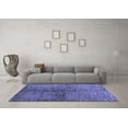 thumbnail image 3 of Ahgly Company Indoor Rectangle Solid Blue Modern Area Rugs, 7' x 9', 3 of 4