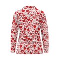 thumbnail image 4 of Uorisanigo Valentine's Day Heart Women's Golf Shirt Casual 1/4 Zipper Women's Long Sleeve Athletic Shirts Comfortable Tennis Tops for Tennis Hiking & Outdoor Sports, 4 of 7