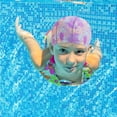 thumbnail image 2 of Child Boys Girls Printed Swimming Caps Beach Clothes Size One Size, 2 of 3
