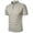 Grey, variant on Polo Shirts for Men with Pure Solid Collar Short Sleeve Button Front Top