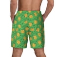 thumbnail image 2 of Lsque Mens Swim Trunks Pumpkin Leaves Pattern - Bathing Suit Compression Liner - Beach Swim Shorts Swimwear - (S-3XL) - Stretch Quick Dry -XX-Large, 2 of 9