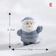 thumbnail image 1 of Anmail Miniaturas Navidad Muñeco de Nieve Figuras Santa Clau Adornos Decoración Hogar 2023 Año Nuevo Regalo de Navidad Oso DIY Bola de Cristal, 1 of 4