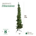 thumbnail image 4 of Home Heritage Corner 5 Foot 100 LED Pre-Lit Artificial Christmas Tree, Green, 4 of 9
