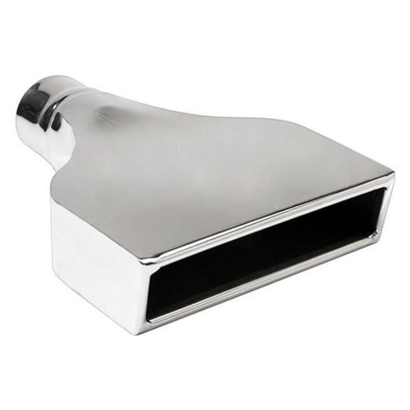 2.5 ID x 8.00 x 2.25 in. OD Camaro Polished Stainless Steel Rectangular Exhaust Tip