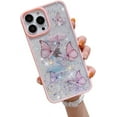 thumbnail image 6 of case for iPhone 14 Pro Max Case Glitter Butterfly Sparkle Case for Women Girls,Cute Slim Soft Silicone Gel Bling Phone Case Cover Compatible for Apple iPhone 14 Pro Max 6.7", 6 of 11