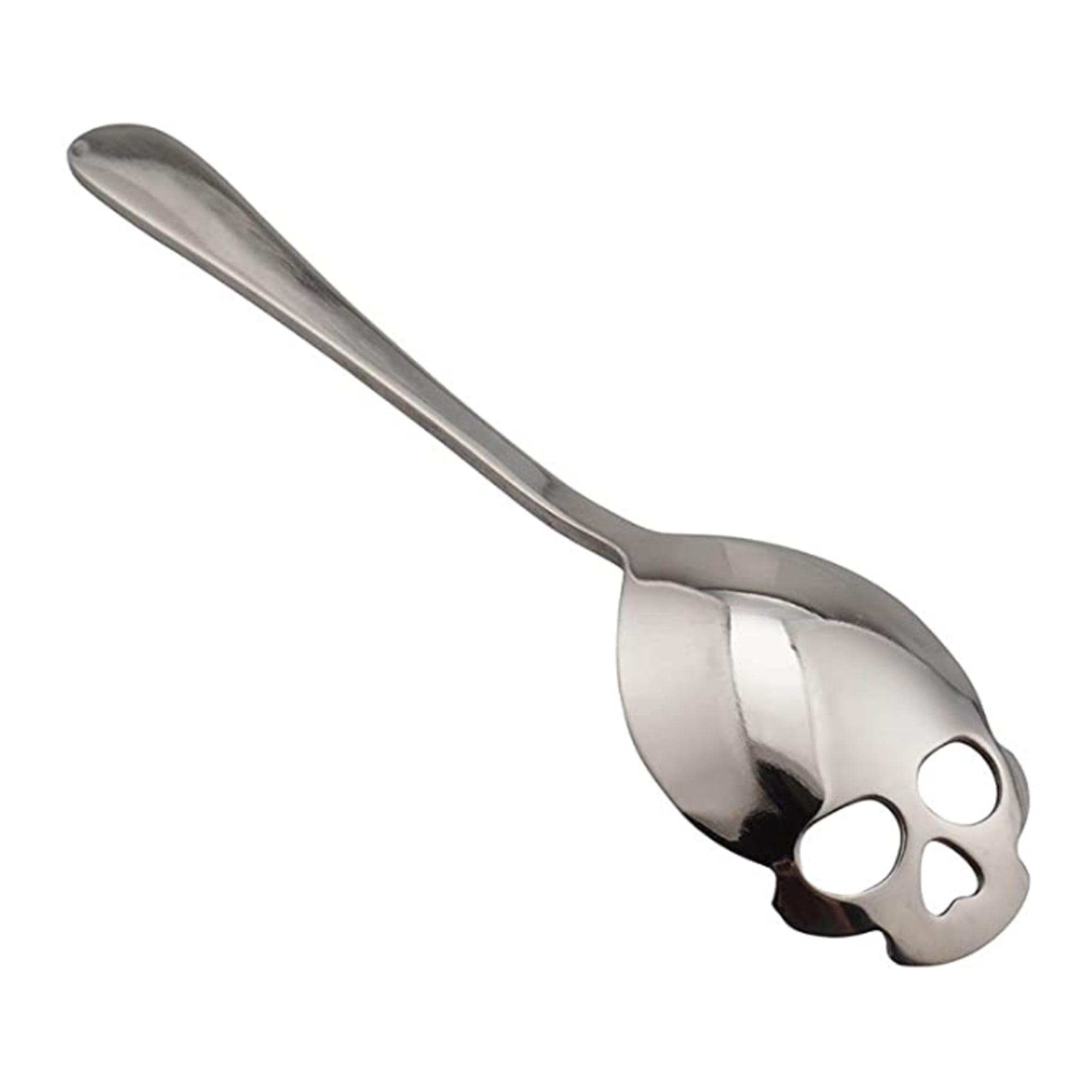 Stainless Steel Hanging Skull Spoon Coffee Tea Spoon Dessert Spoon Silver 