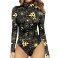 thumbnail image 1 of SMihono Pantalons en Lin pour Femmes Mode Grande Taille Décontractée Combinaisons Imprimées Manches Longues Col Roulé T-Shirts Hauts Basiques Extensibles Combinaisons Jambes Larges pour Femmes, jusqu'à 65 % de Réduction!, 1 of 8