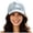 Blue, variant on Lispipm Women's Fashion Baseball Caps Embroidered Rhinestone Decor Cap Ladies Adjustable Outdoor Sun Hat for Travel