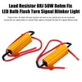 thumbnail image 4 of Unique Bargains 2Pcs Load Resistor 8RJ 50W 8ohm Fix LED Bulb Flash Turn Signal Blinker Light, 4 of 6