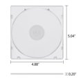 thumbnail image 2 of WSYW 200 piezas 10,4 mm Estándar CD DVD Disco Estuche de almacenamiento Bandeja transparente Con capacidad para 1 disco, 2 of 8