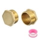 thumbnail image 1 of 2 Piezas de Accesorios de Rosca Hexagonal de Latón, Enchufe de Latón Macho G1" y Conector de Tubo Rosca Macho, 1 of 7