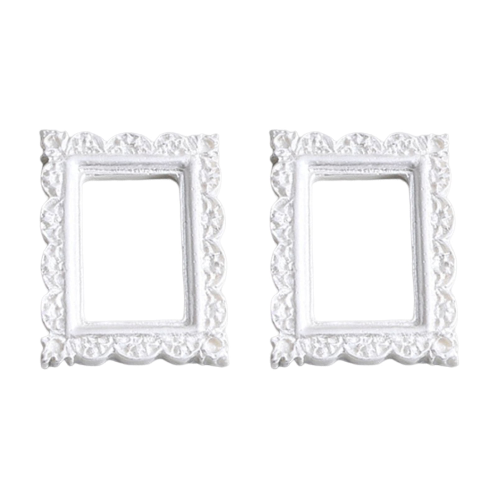 Mightlink 2Pcs Photo Frames Antideformed Vintage Resin European Style
