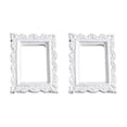 thumbnail image 1 of Flmtop 2Pcs Photo Frames Anti-deformed Vintage Resin European Style Mini Picture Frame Background Decoration for Gift, 1 of 11
