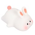 thumbnail image 4 of Luz de noche de conejito kawaii de silicona suave, portátil, recargable por USB, para bebés y niños pequeños., 4 of 14